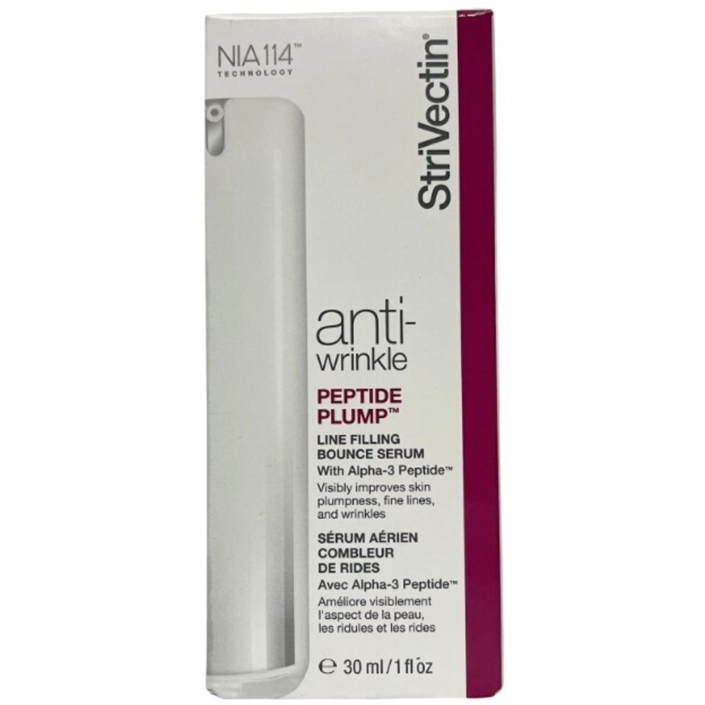 NIB StriVectin Anti-Wrinkle Peptide Plump Wrinkle Filling Serum 1 oz $92 NEW Box